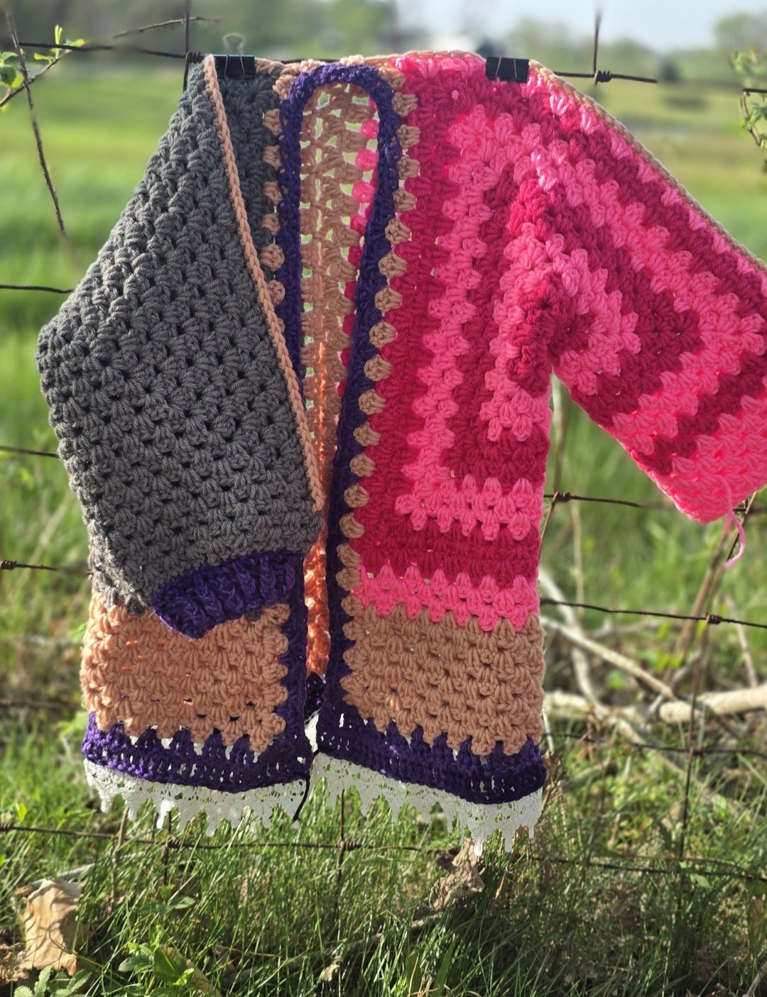 Sunset Patchwork Cardigan - Image 4