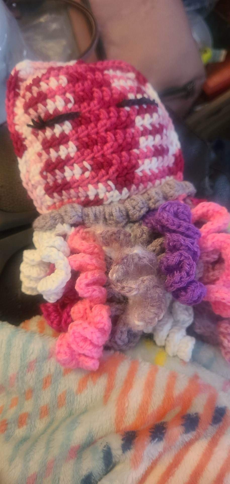 Rainbow Tentacles Jellyfish Lovey & Stuffie - Image 2