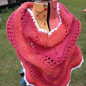 Sunset Glow Crochet Shawl