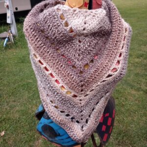 Earthy Elegance Crochet Shawl