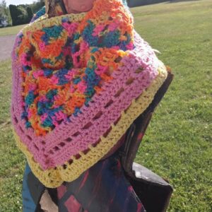 Granny's Garden Crochet Shawl