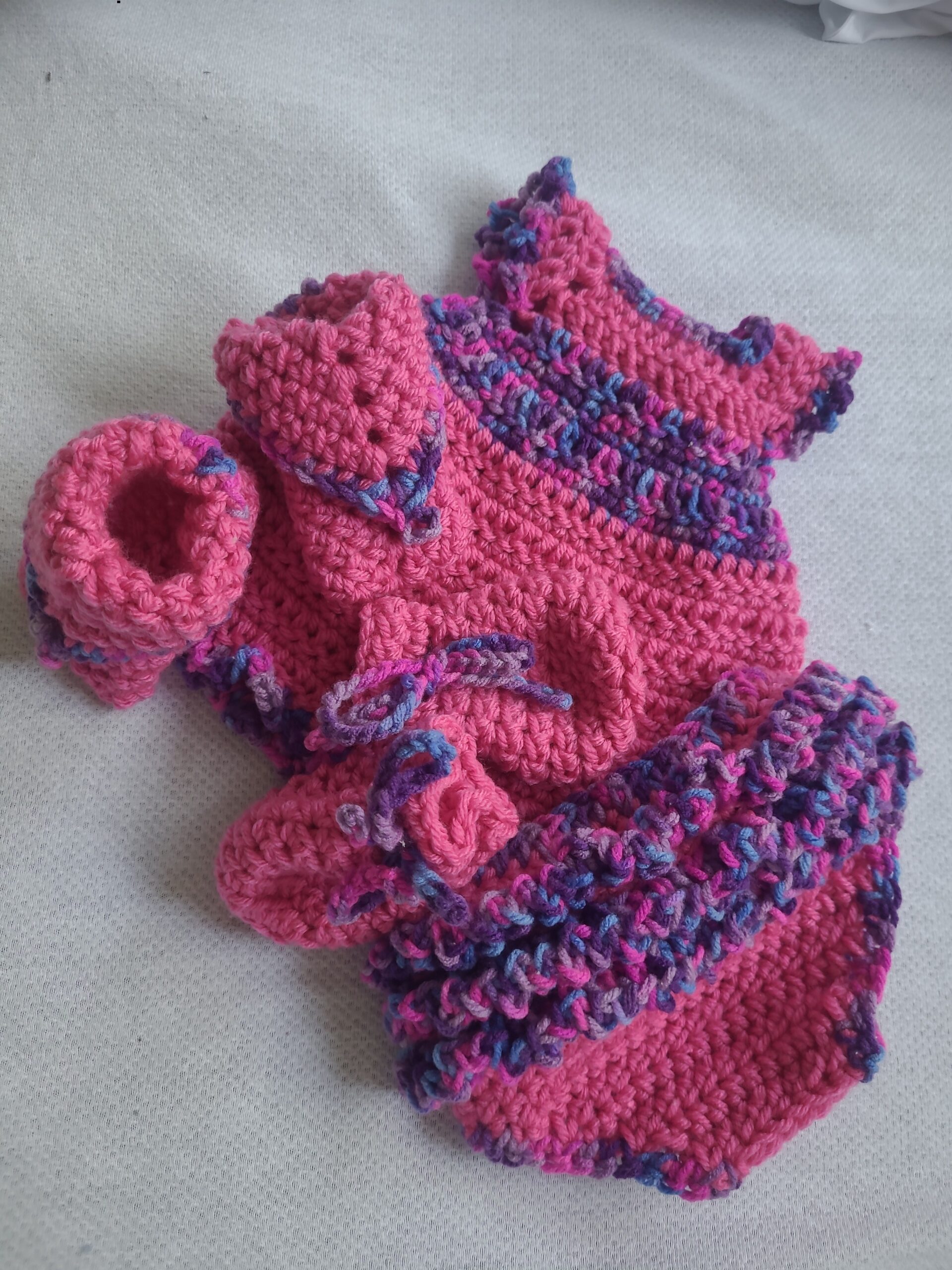 Rainbow Ripple Crochet Outfit - Image 2