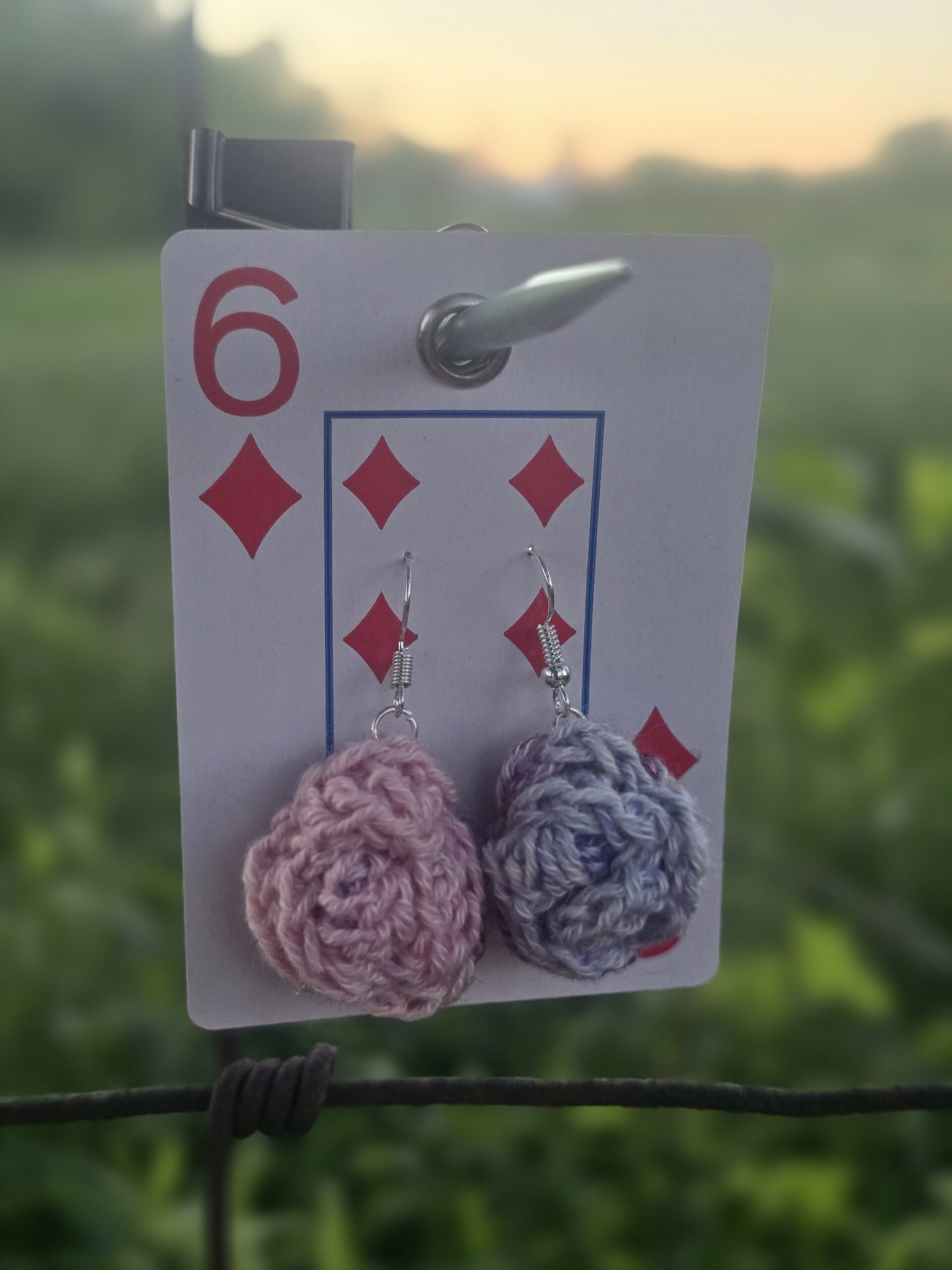 Rosebud Whisper Crochet Earrings - Image 2