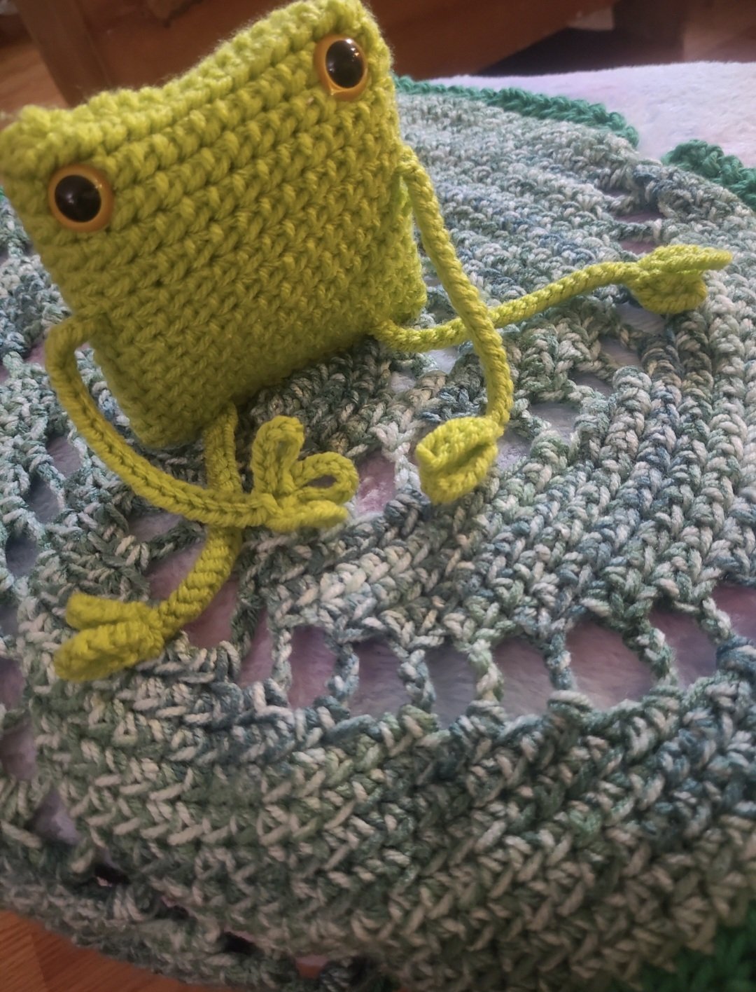Tiny Treasure Frog Lovey - Image 3