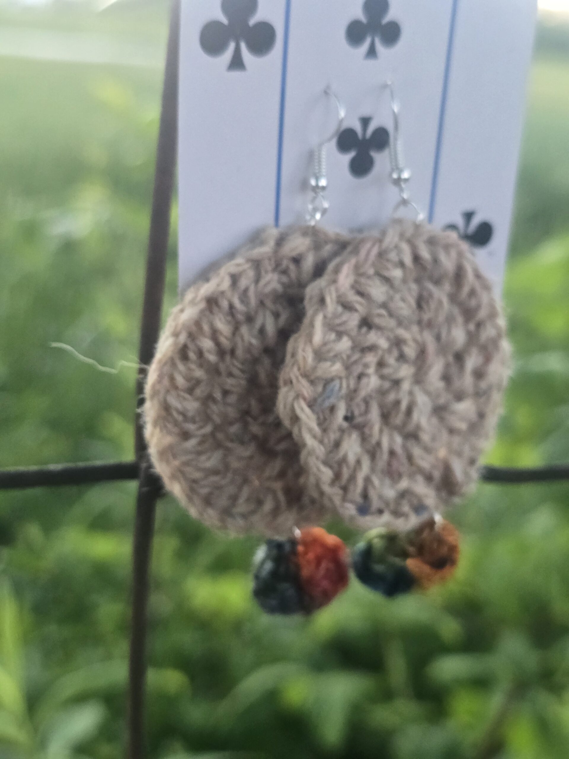 Earthy Delight Crochet Earrings - Image 2