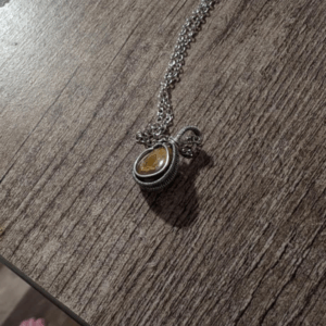 Golden Tiger Eye Pendant Necklace