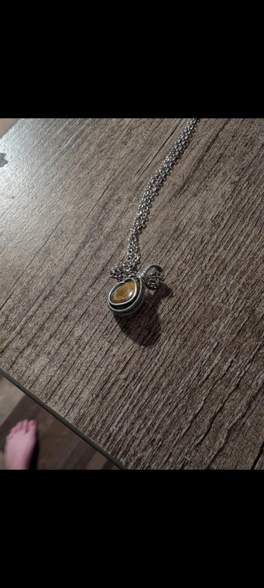 Golden Tiger Eye Pendant Necklace
