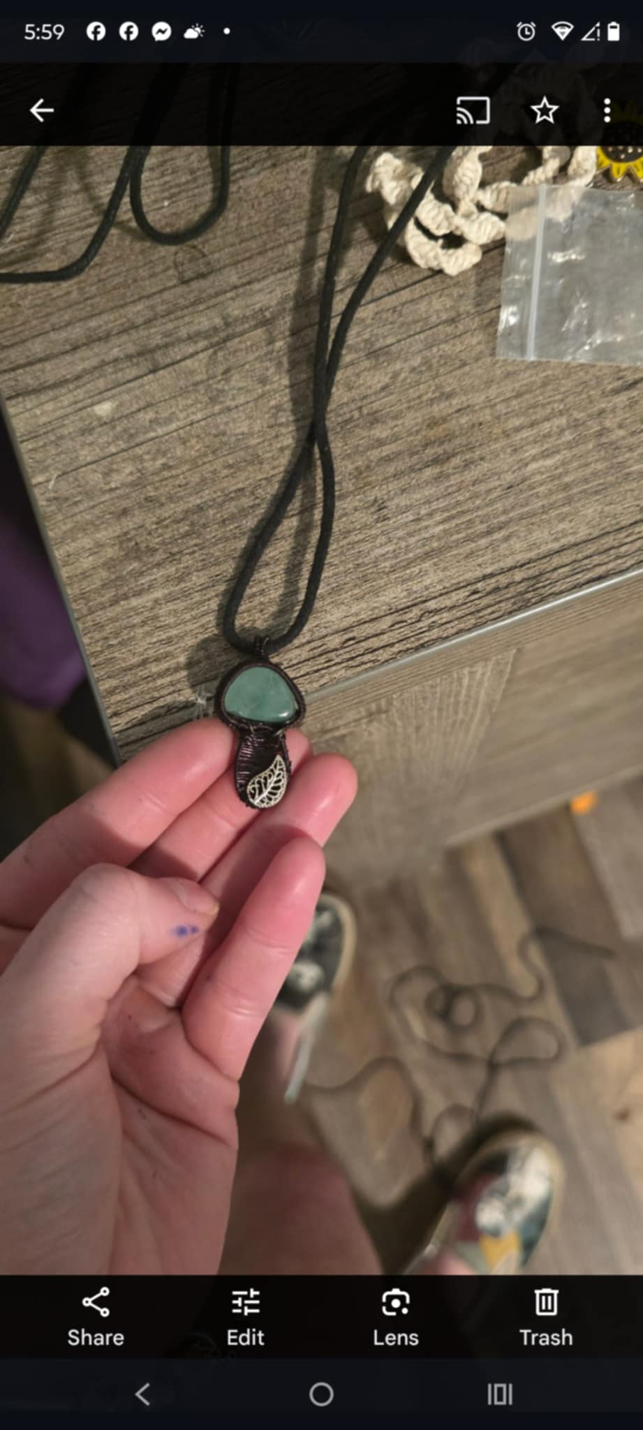 Forest Spirit Mushroom Necklace