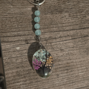 Enchanted Four Seasons Tree Keychain