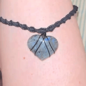 Mystical Labradorite Heart Choker